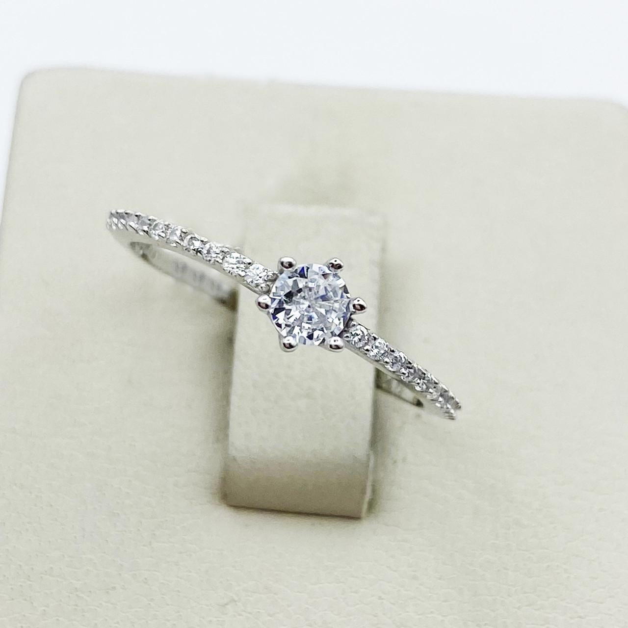 Кольцо серебряное Дорожка с кубическим цирконием р. 17,5 1,12 г (1906541357)