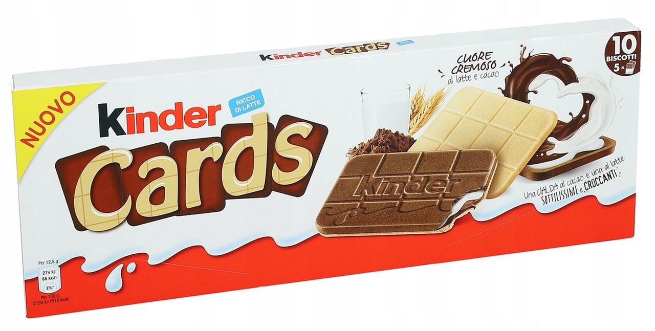 Печенье Kinder Cards 128 г (1129357569)
