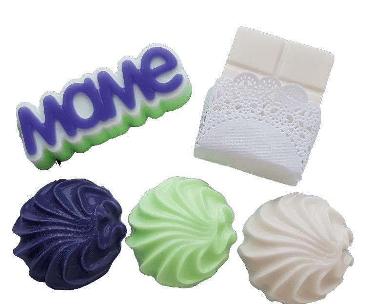 Набор мыла ручной работы подарочный Зефир и белый шоколад 285 г (AS00002) Набор мыла ручной работы подарочный Зефир и белый шоколад 285 г (AS00002)