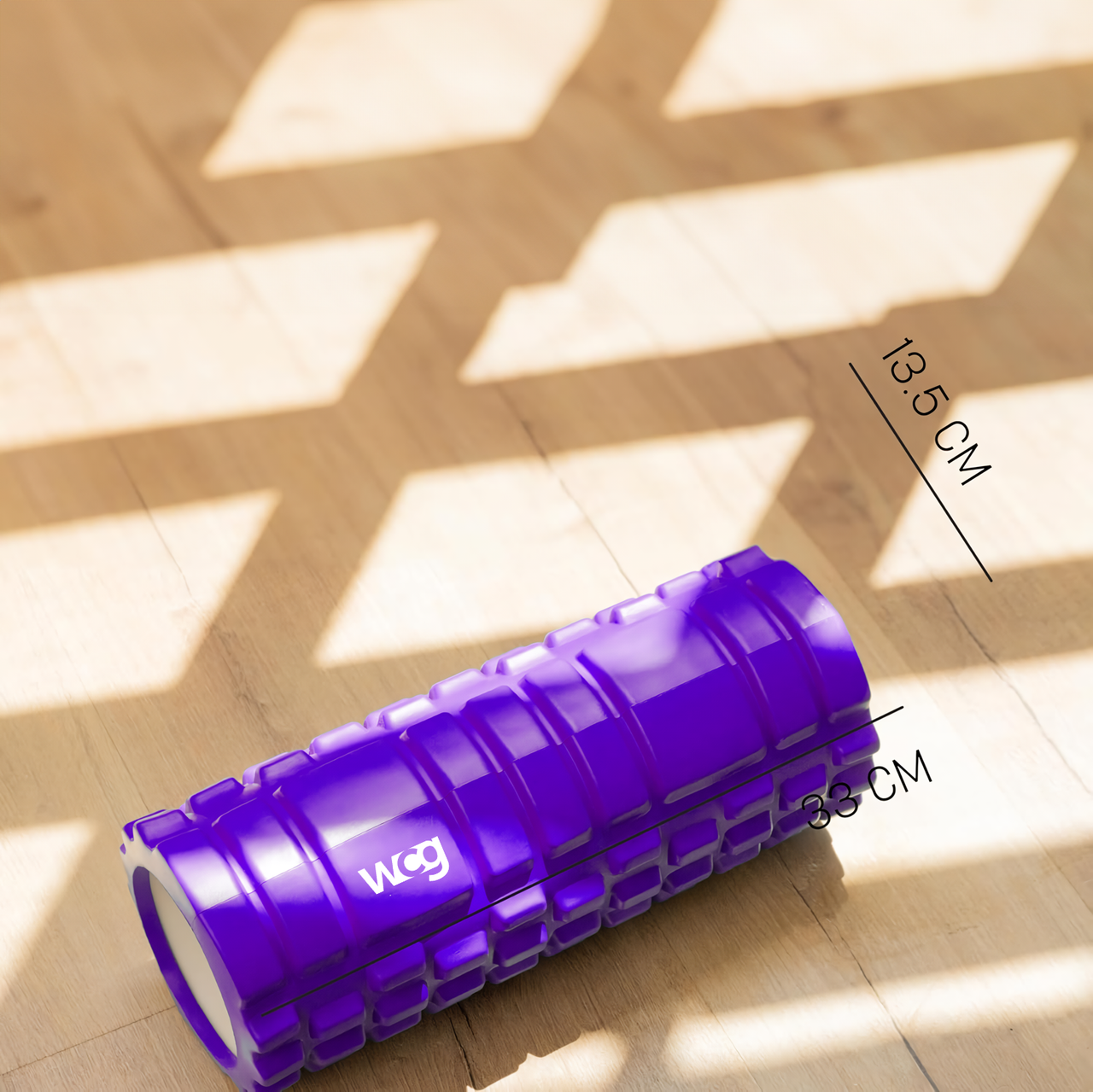 Масажний ролер-валик WCG K1 для спини/йоги та фітнесу Фіолетовий (K1.1b) - фото 4