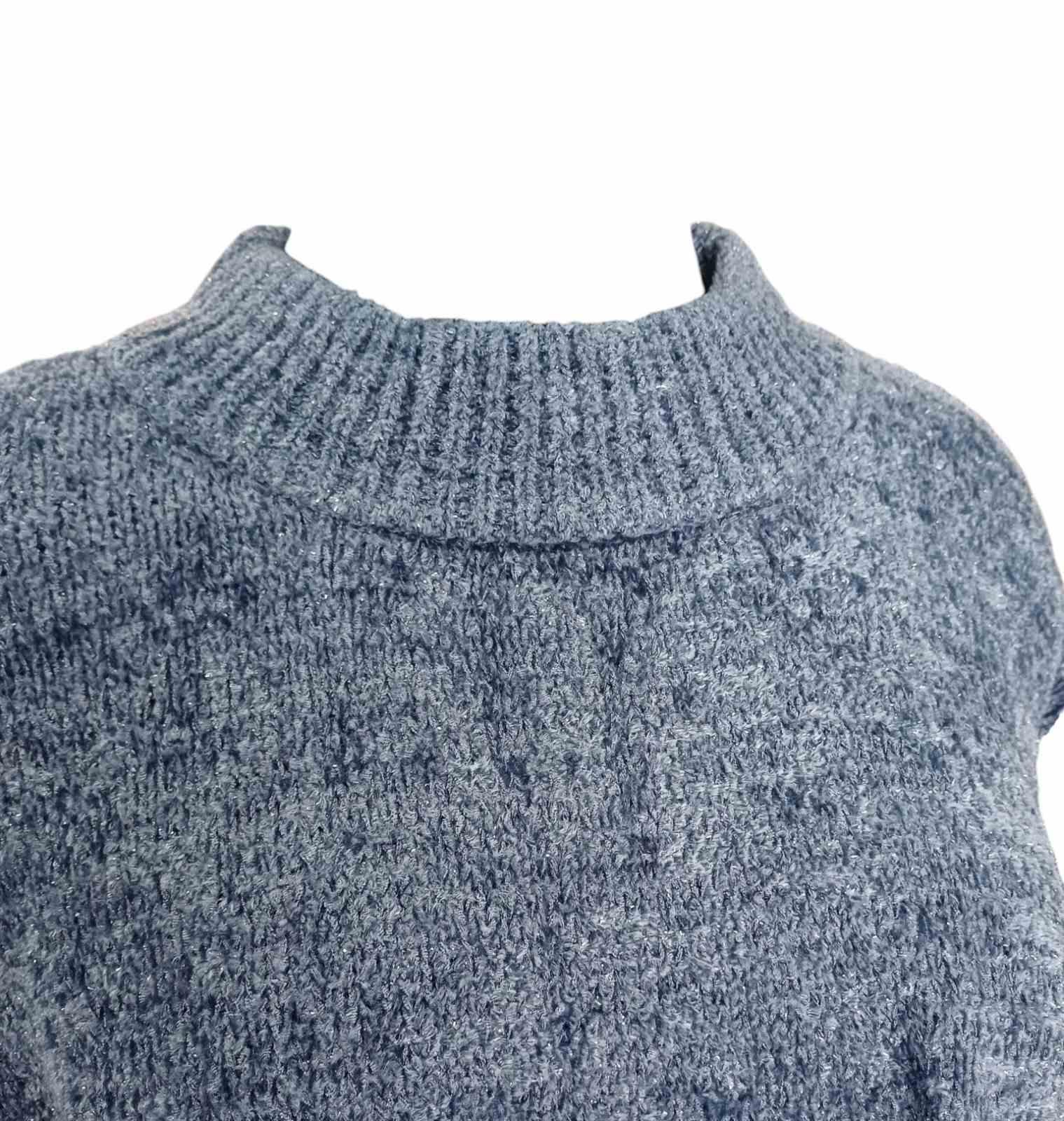 Светр вовна бленд р. 38 Сіро-синій (2358964wer) - фото 3 Светр вовна бленд р. 38 Сіро-синій (2358964wer) - фото 3