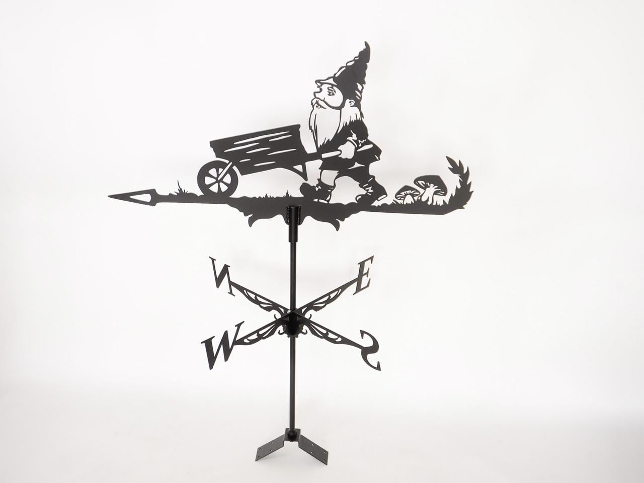 Флюгер большой на крышу Гном на высокий дом 130x105 см (1192408)