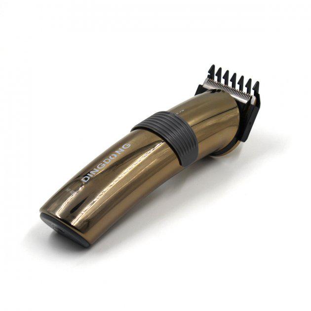 Машинка для стрижки волос Dinghua аккумуляторная с 5 насадками Бронзовый (RF-609C)
