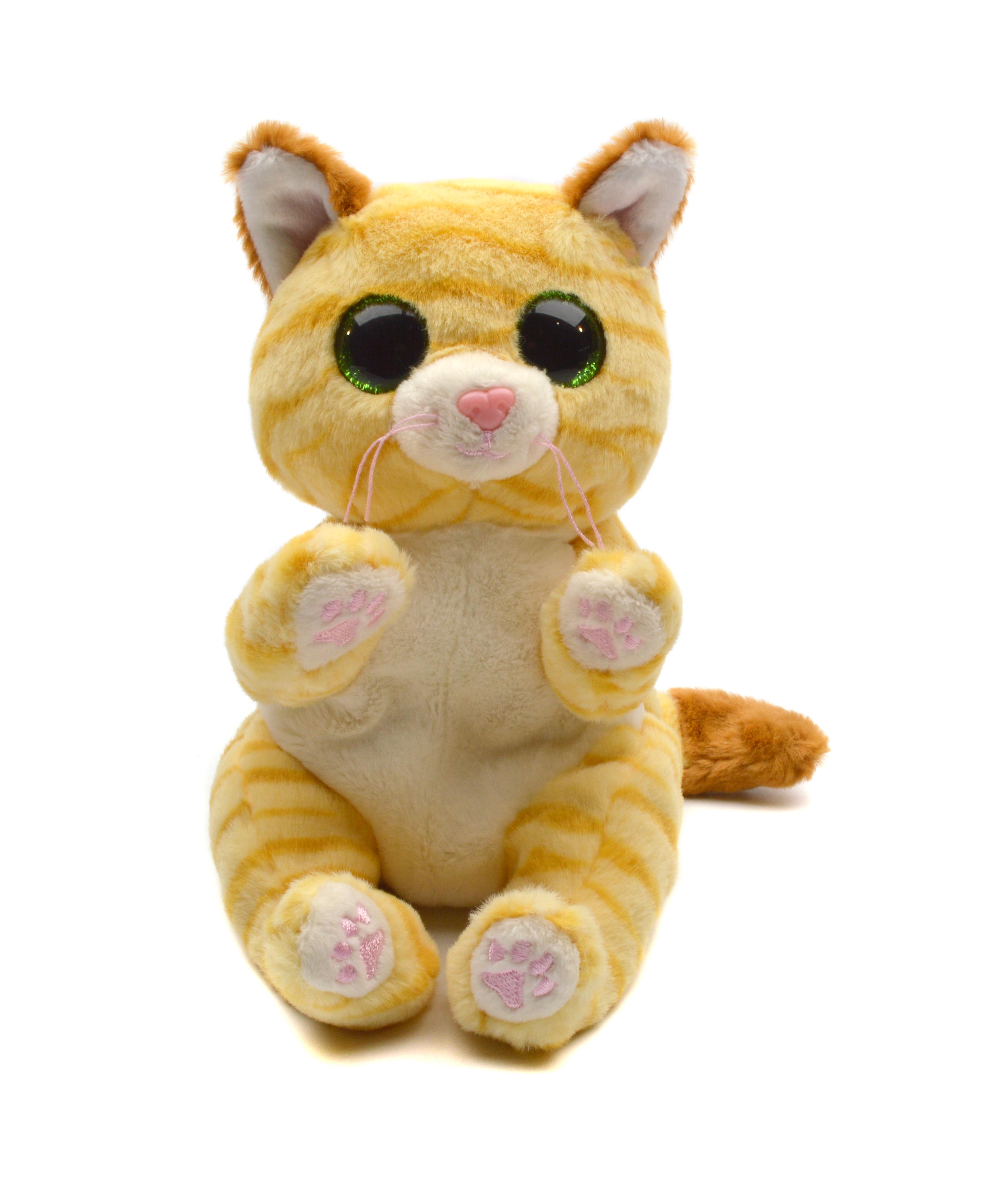 にゃんこ　ベージュ ᐉ М'яка іграшка TY Beanie Bellies Cat Кіт 22 см (40550) • Краща