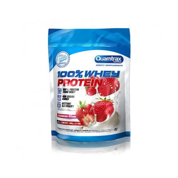 Протеїн Quamtrax 100% Whey Protein 500 г 16 порцій Strawberry