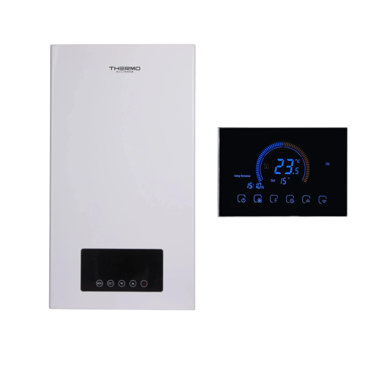 Комплект для котельной Thermo Alliance электрический котел 10 кВт и проводной термостат Wi-Fi (2653623803)