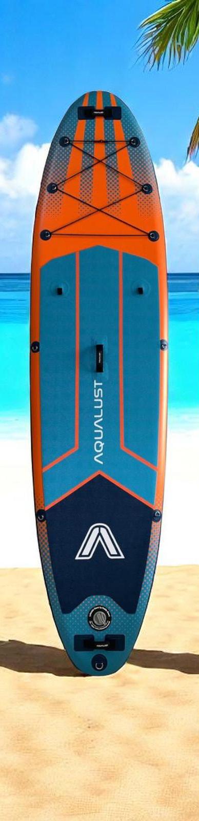 SUP-доска AquaLust 320 см 10'6" универсальная надувная 2 слоя Stand Up Paddle надувной с веслом/сумкой/насосом/только Orange