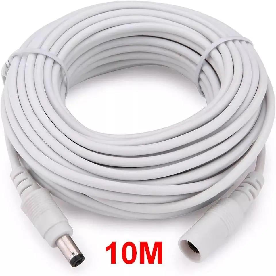 Кабель питания NK 12V 10 м 12V 5,5x2,1 мм Белый - фото 2