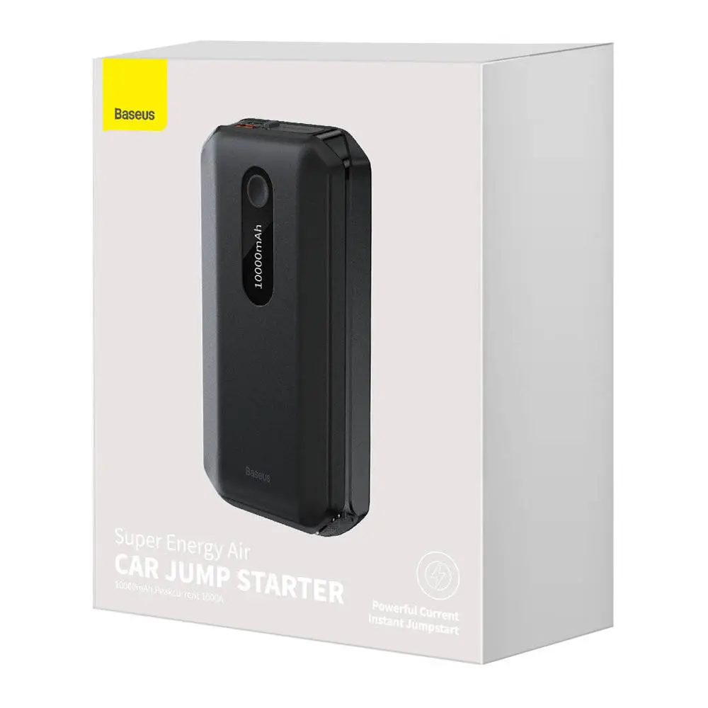 Пускозарядний пристрій Baseus Super Energy Air Car Jump Starter 10000mAh Black (CGNL020101) - фото 8