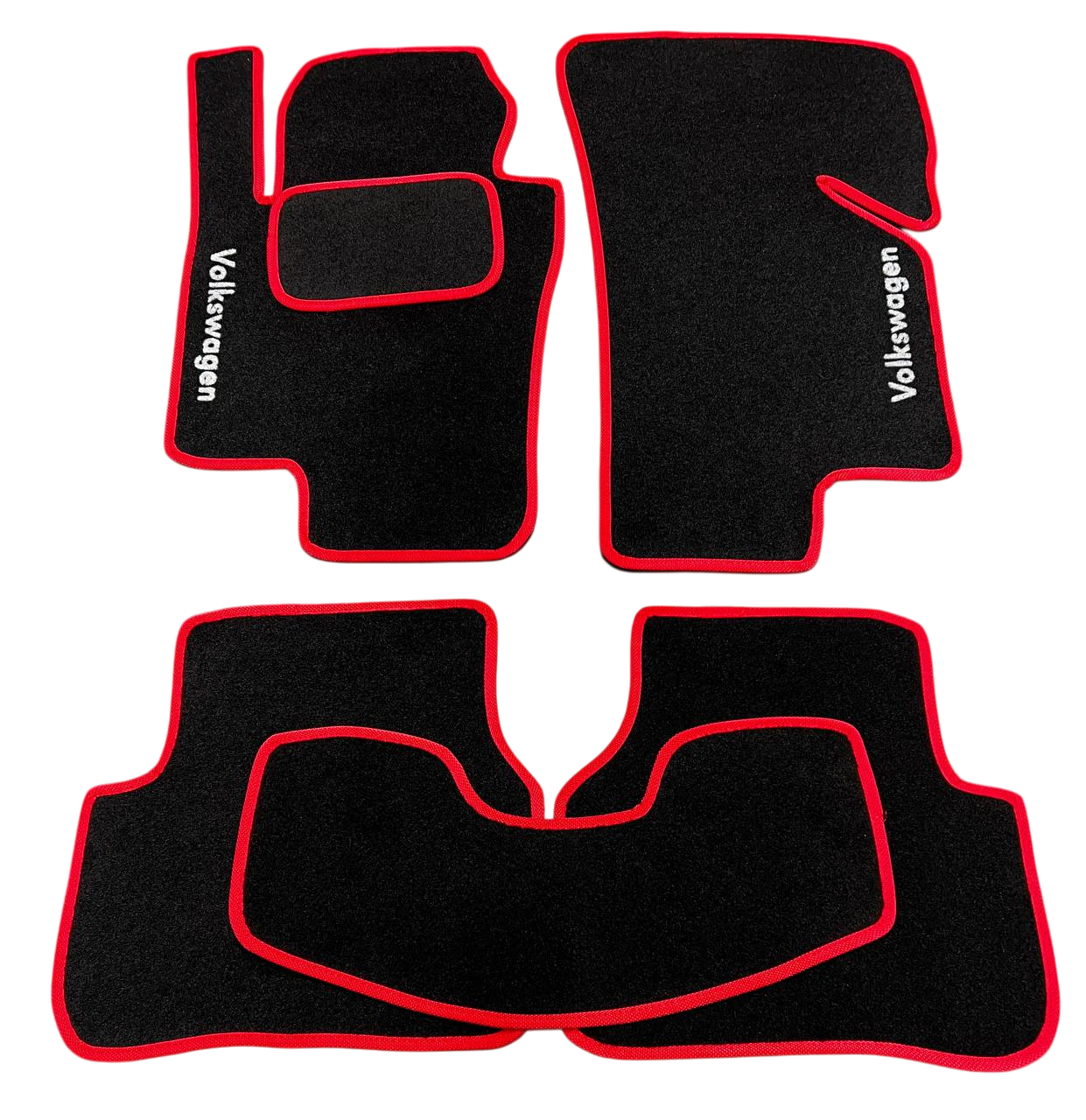 Килимки в салон ворсові для Volkswagen Passat B6 2005-2010/Passat B7 2010-2014 5 шт. Чорний (27327108)