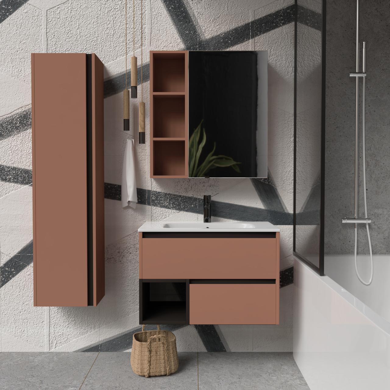 Тумба підвісна з раковиною MVK Vostok Craft 80 В2 800х450х530 мм Сахара (c280skh) - фото 4 Тумба підвісна з раковиною MVK Vostok Craft 80 В2 800х450х530 мм Сахара (c280skh) - фото 4