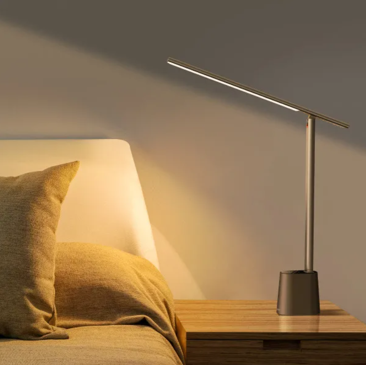 Настільна лампа BASEUS LED Smart Eye Reading Desk Lamp з вбудованим акумулятором 2200 mAh Сірий (DGZG-0G) - фото 8