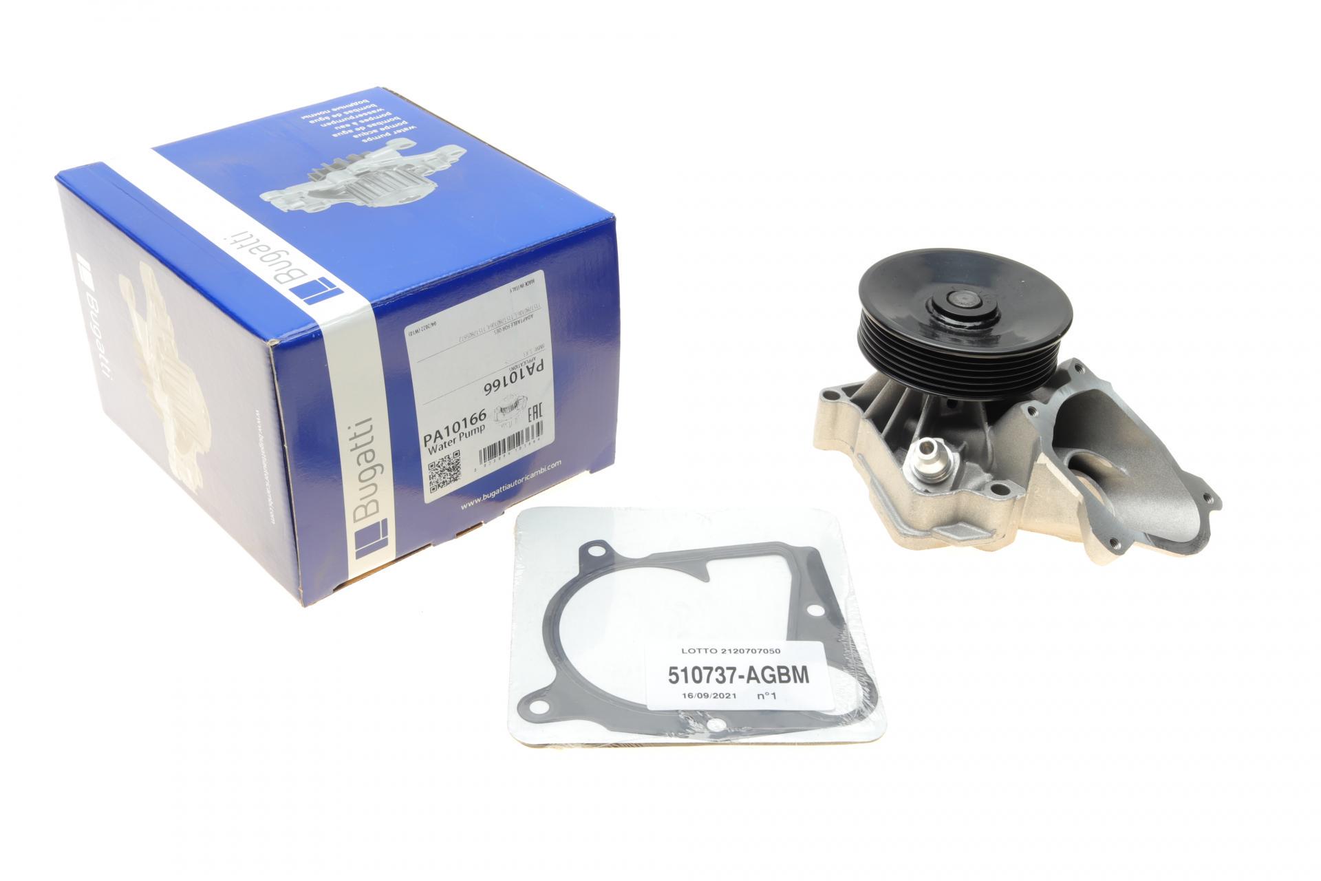 Водяная помпа Bugatti BMW 3 E90/E91/E92 06-13/X3 E83 3.0d/xDrive 04-10 M57 (PA10166)