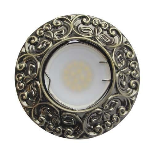 Точковий світильник врізний Feron CD004 MR16 GU5.3 50W круг Антична мідь (09288) Точковий світильник врізний Feron CD004 MR16 GU5.3 50W круг Антична мідь (09288)