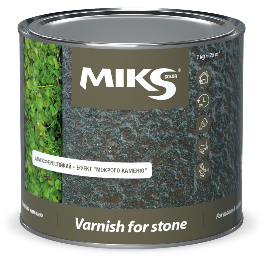 Лак для камня MIKS Color 1,6 кг (2493674165)
