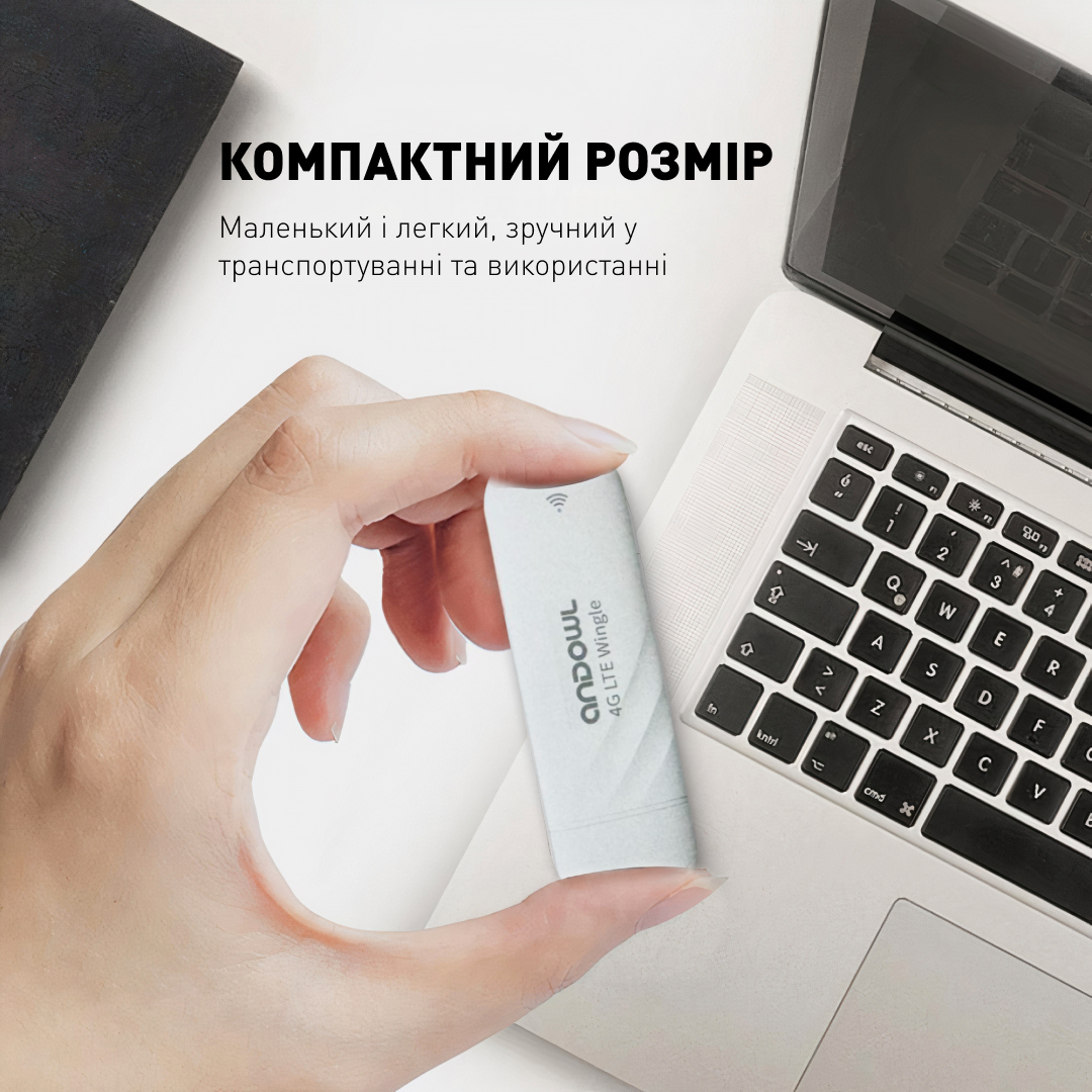 Модем мобільний Andowl WF30 150 Мбит/с 4G LTE USB Stick Andowl LTE Wingle Wifi (db0db2df) - фото 5
