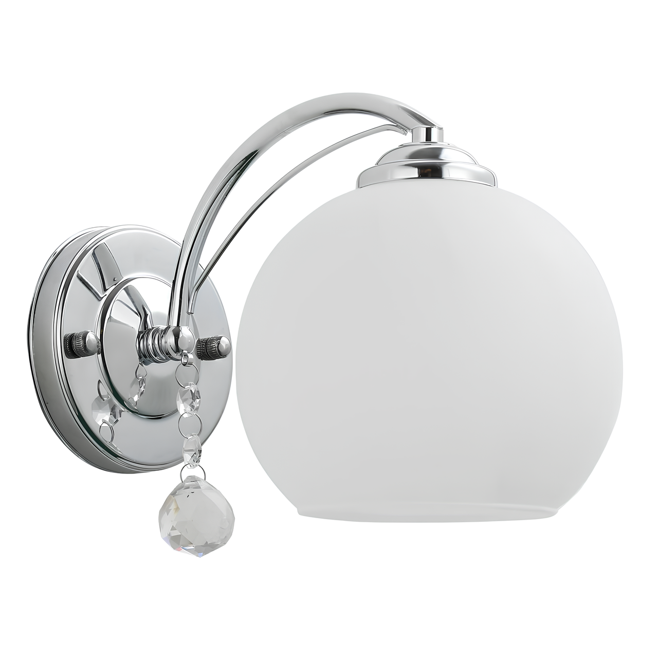 Бра Valeso з матовим плафоном під одну лампу Е27 Хром (G 07466/1W Chrome)