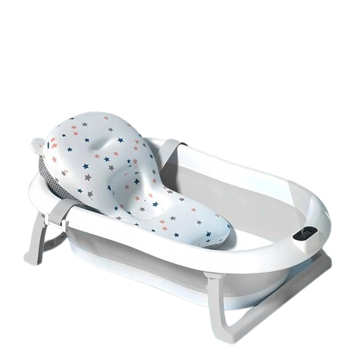 Детская ванная складная KinderBad с подушкой и термометром Grey Детская ванная складная KinderBad с подушкой и термометром Grey