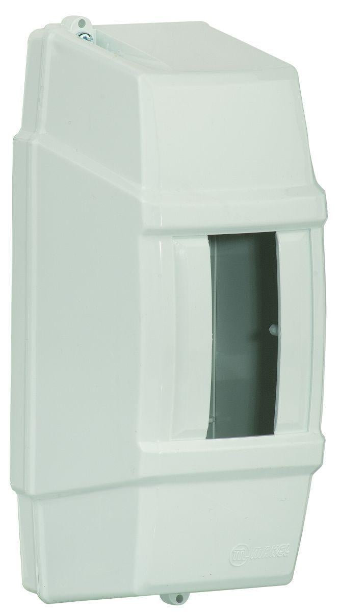 Щит Makel 2-модульный пломбированный для открытого монтажа с прозрачной дверцей (63140)