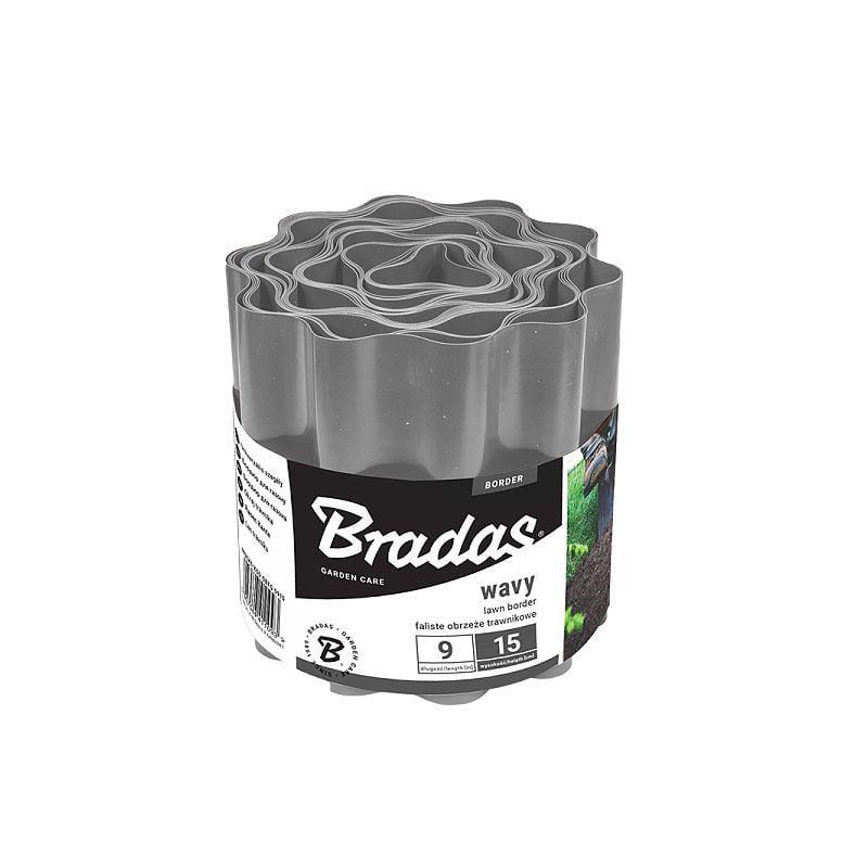 Бордюр волнистый газонный Bradas 9 м х 20 см Серый (OBFGY0920)
