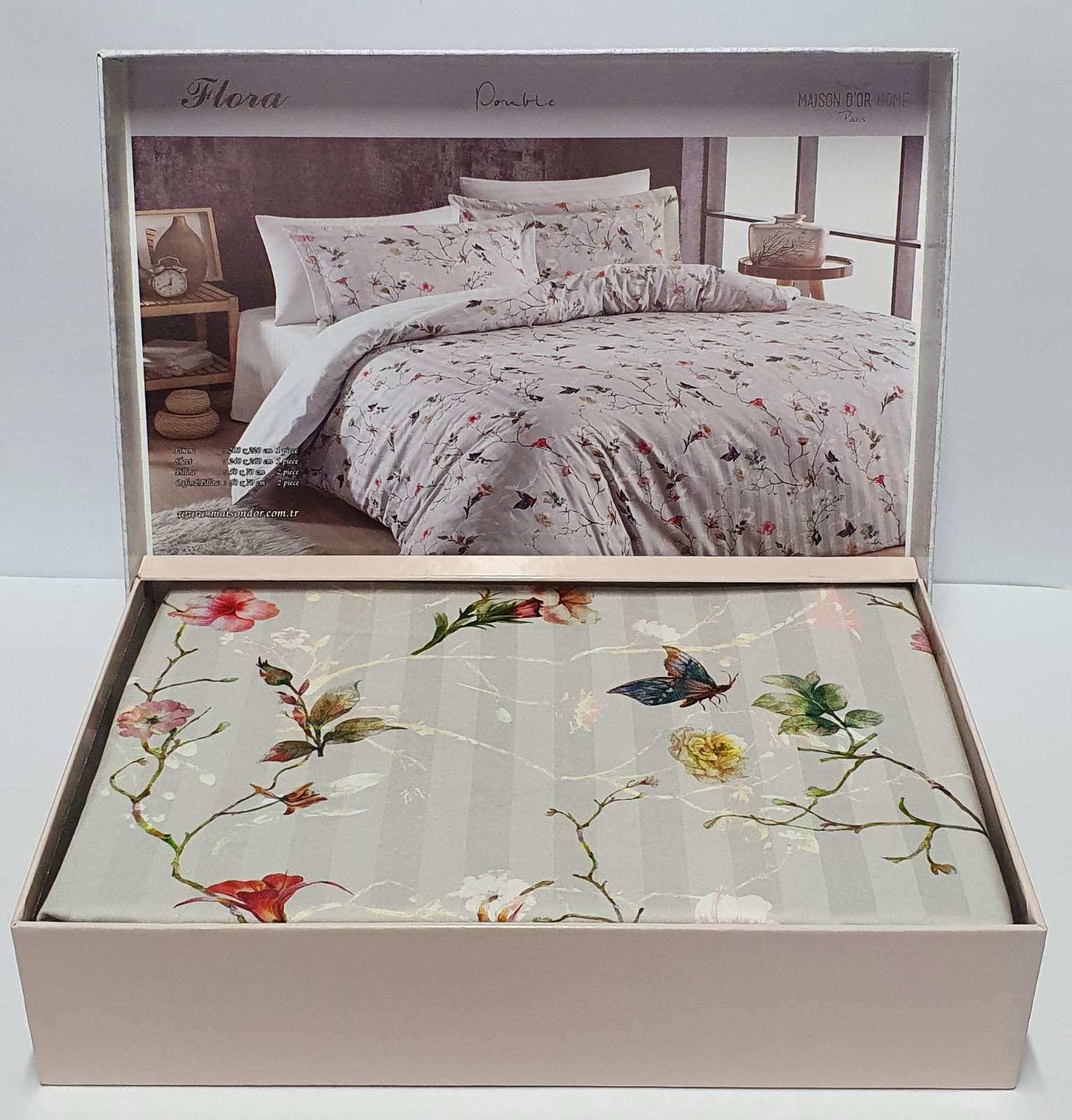 Комплект постельного белья Maison D'or 200х220 Flora Stone (CN7074)