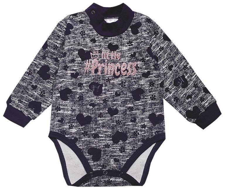 Боди детское хлопковое для девочки на кнопках Gabbi BD-19-33-2 Принцесса 86 см Синий (11938)