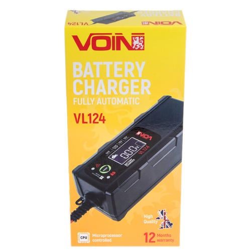 Зарядний пристрій Voin VL-124 12 V 4A 3-120 A HR LCD (216196) - фото 2