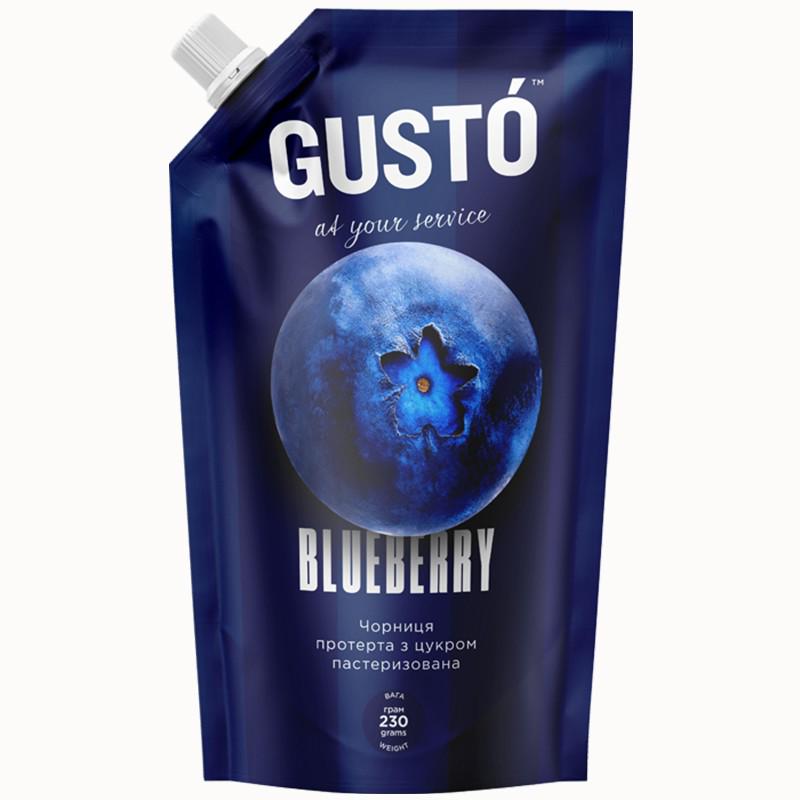 Перетертая черника Gusto 0,230 г дой-пак