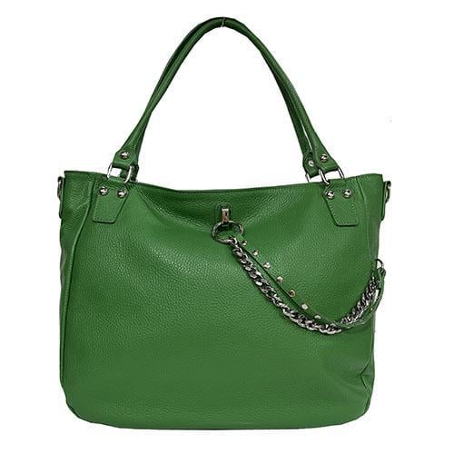 Женская сумка из натуральной кожи Felicita 36x11x30 см Зеленый (6828801764)
