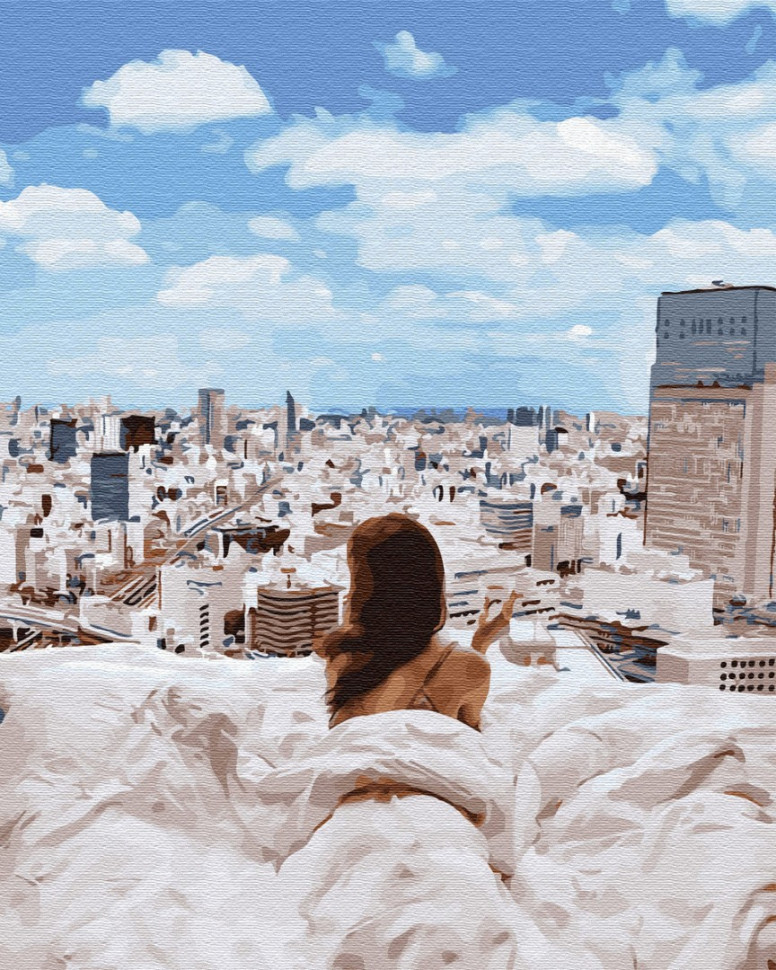 Картина по номерам Brushme Утро в большом городе (GX34136) Картина по номерам Brushme Утро в большом городе (GX34136)