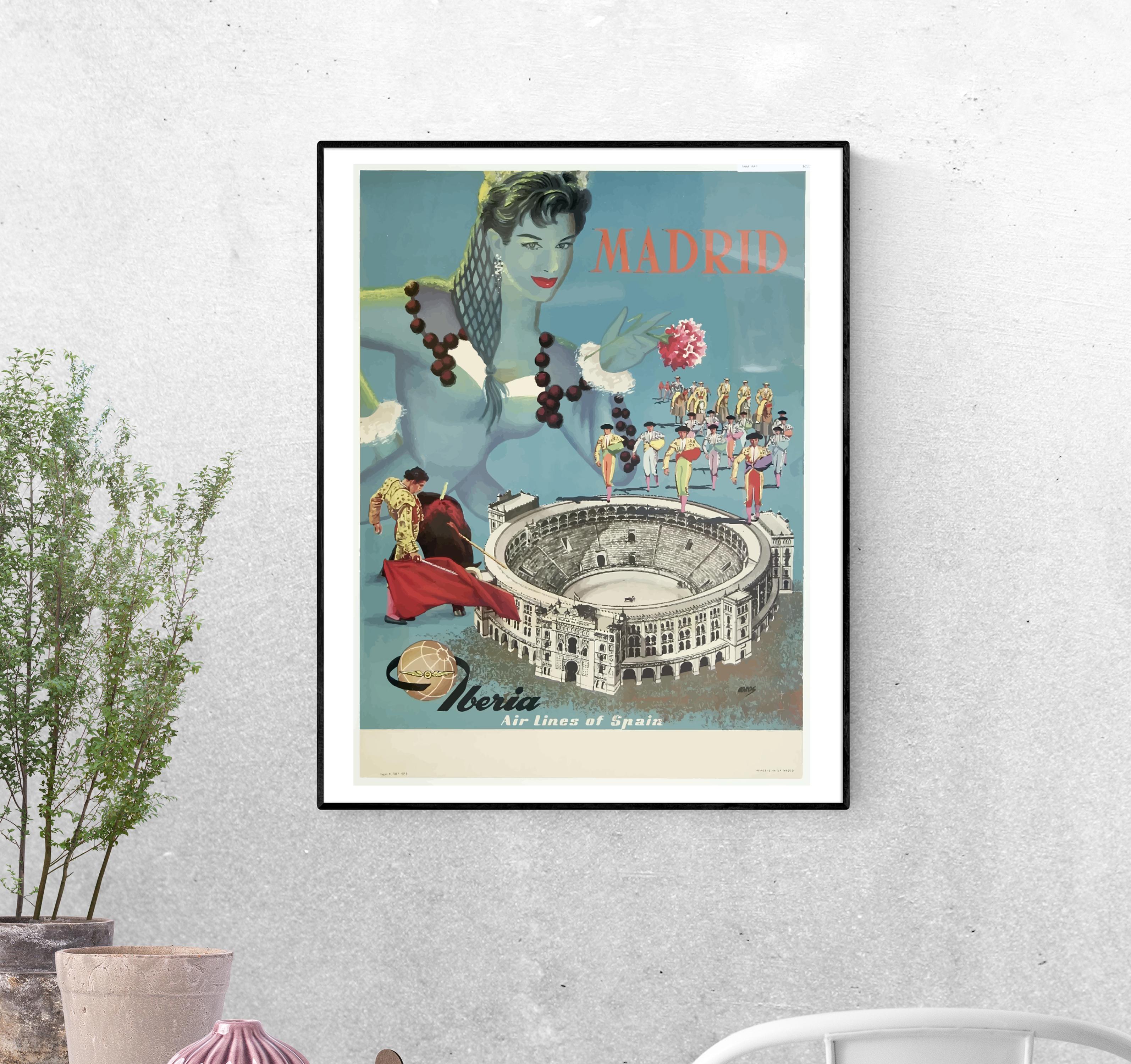 Тревел-постер Мадрид Арена Лас-Вентас формат А-5