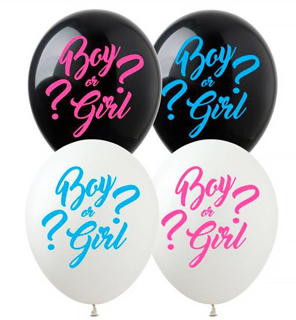 Воздушные шарики Boy or Girl? 8 шт. 30 см