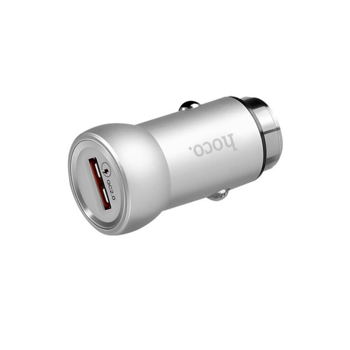 Автомобильное зарядное устройство Hoco Z4 QC2.0 Car charger 1USB 2,1 A Silver Автомобильное зарядное устройство Hoco Z4 QC2.0 Car charger 1USB 2,1 A Silver