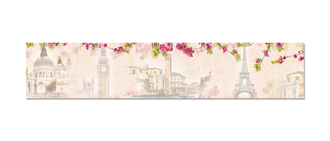 Наклейка виниловая на кухню Zatarga Весна в Париже 600х3000 мм (1283915268)