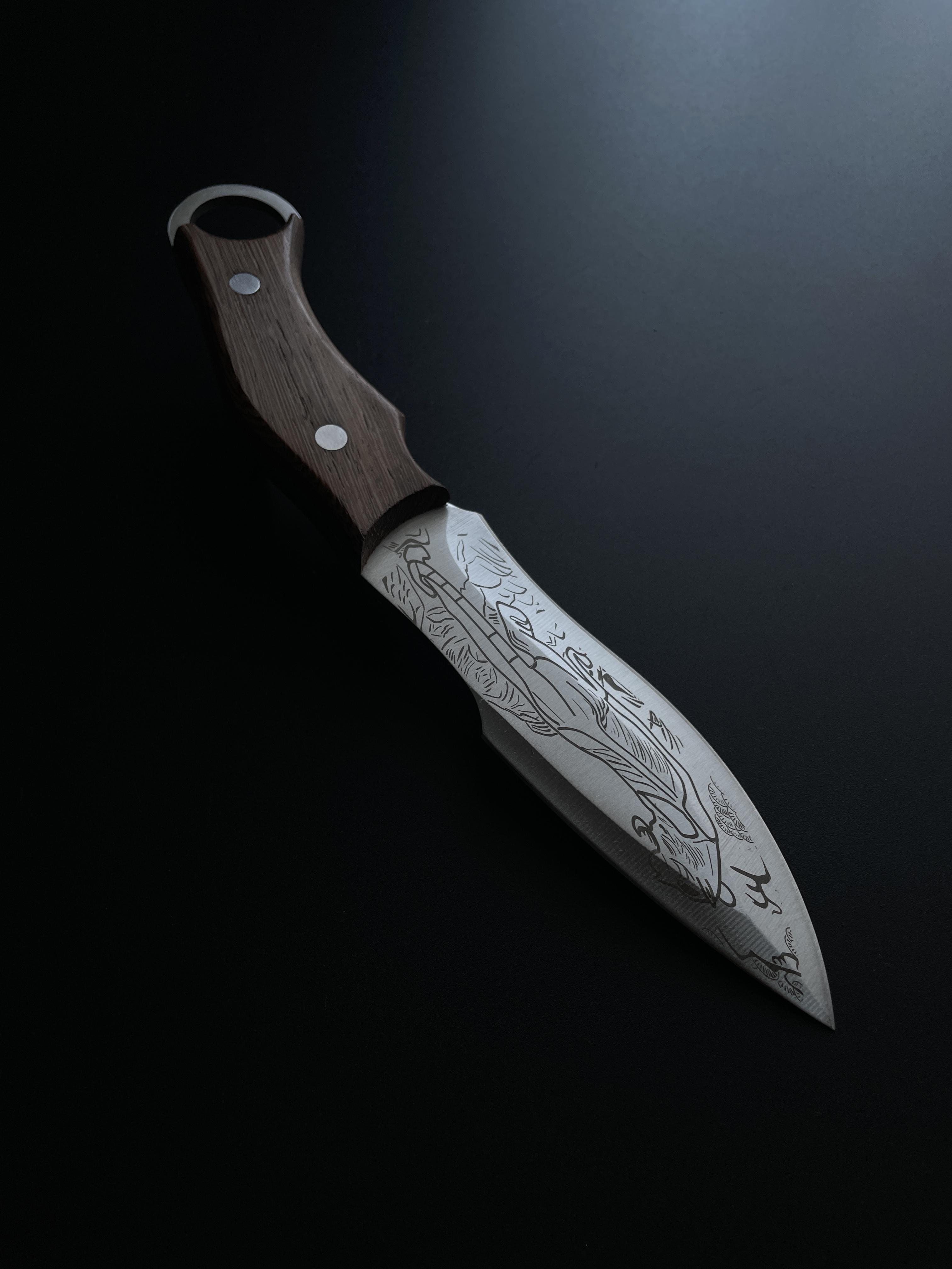 Нож туристический 1-2460 нержавеющая сталь (KN1064) - фото 4 Нож туристический 1-2460 нержавеющая сталь (KN1064) - фото 4