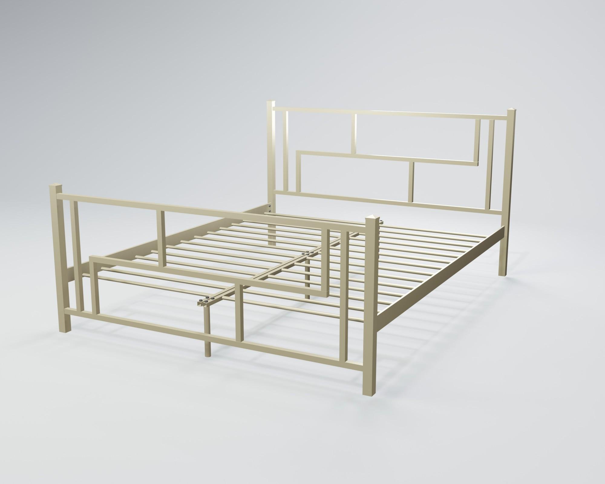 Ліжко двоспальне AmisDesign 160x190 Бежевий