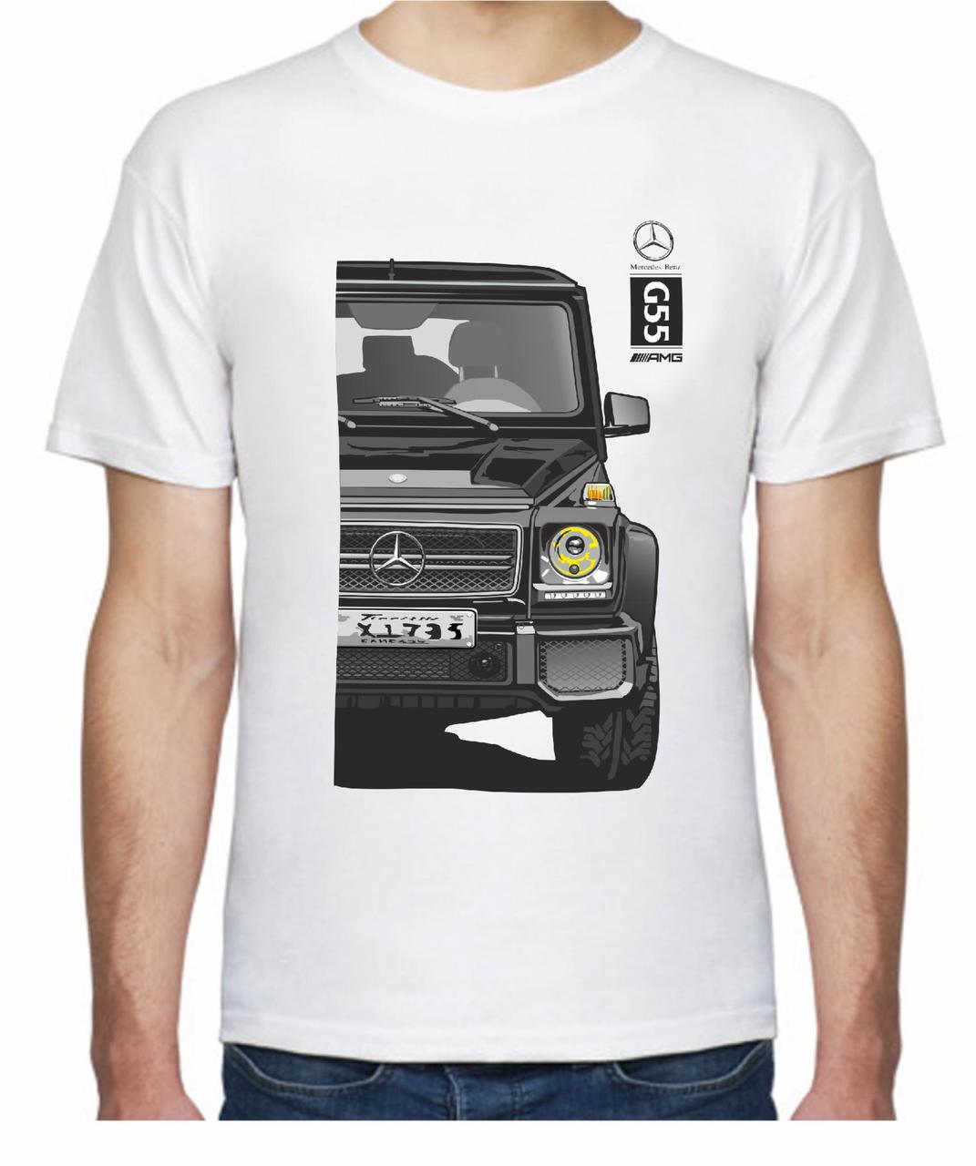 Футболка мужская Avtolife Mercedes-Benz G55 AMG F 205555 XXL Белый (2494944324)