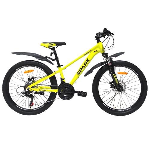 Велосипед Spark PLEASURE колеса 24"/алюмінієва рама 11" Жовтий (26351930)