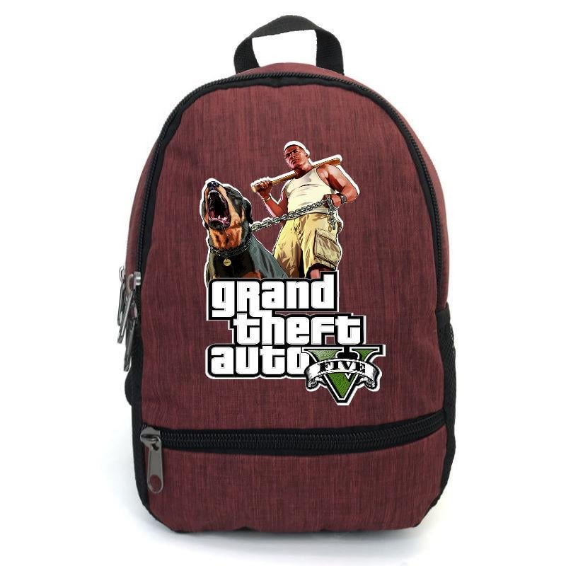 Школьный рюкзак подростковый Cappuccino Toys с принтом GTA-001 12,5 л Красный (1404954777)
