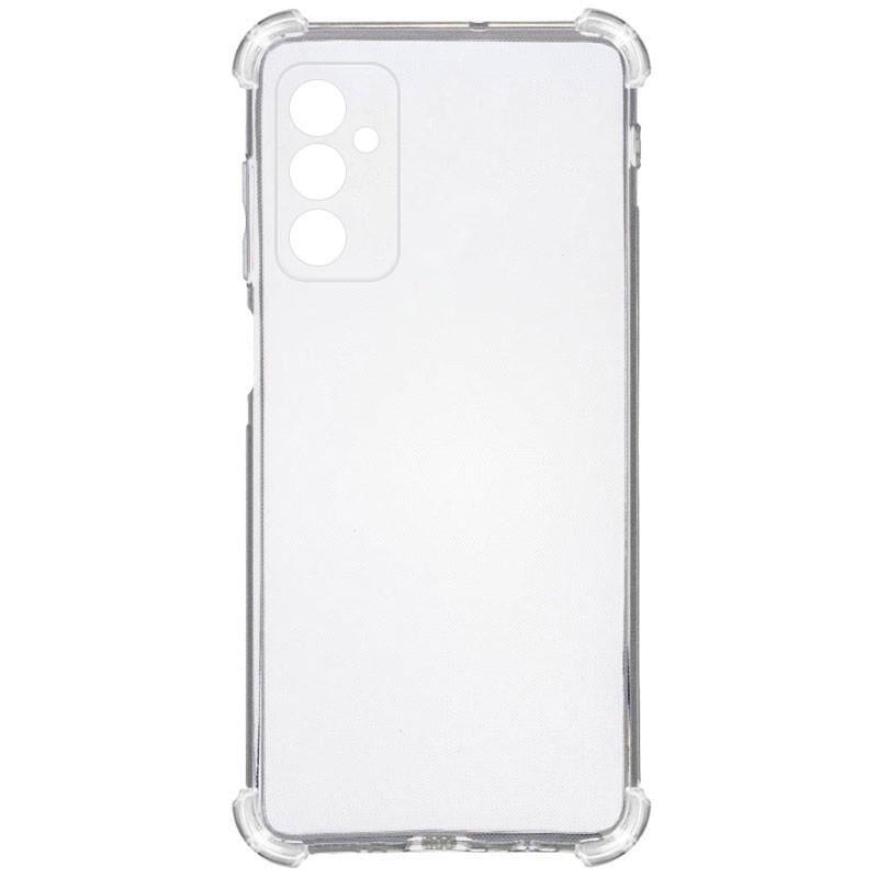 Противоударный TPU чехол GETMAN Ease logo усиленные углы Full Camera для Samsung Galaxy M52 Бесцветный (Прозрачный)