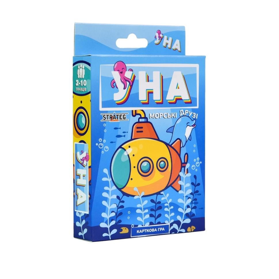 Настільна карткова гра Strateg УНА морські друзі 30449 108 карток (RLT49907)