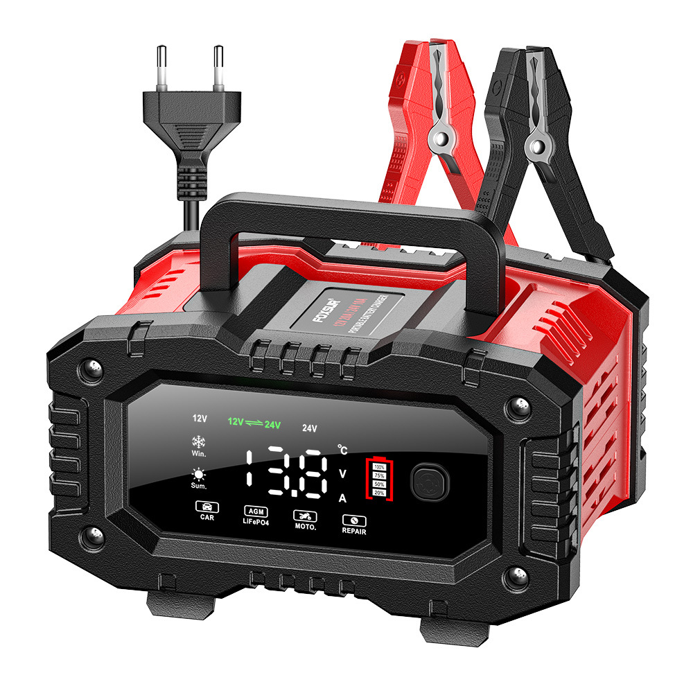 Зарядное устройство импульсное Foxsur FPT-200 12V 20A/24V 10A для аккумуляторов AGM/GEL/LiFePO4 (001206) Зарядное устройство импульсное Foxsur FPT-200 12V 20A/24V 10A для аккумуляторов AGM/GEL/LiFePO4 (001206)