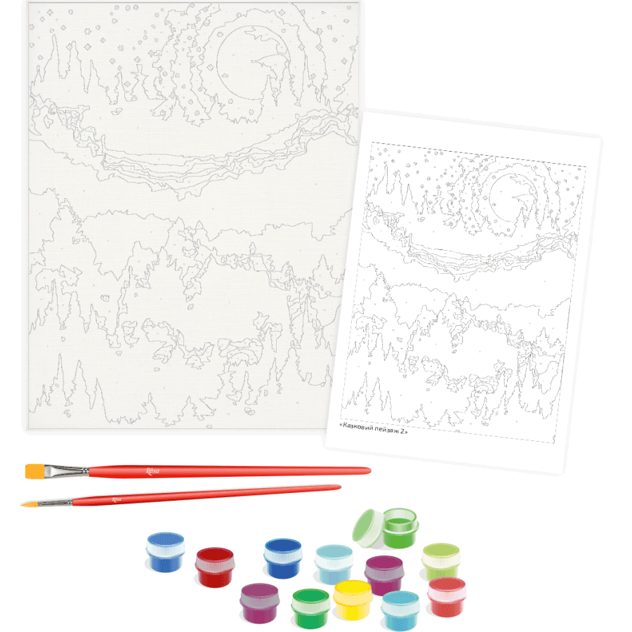 Картина по номерам Rosa Start Сказочный пейзаж 2 35x45 см (Az1-4823098529804) - фото 3 Картина по номерам Rosa Start Сказочный пейзаж 2 35x45 см (Az1-4823098529804) - фото 3