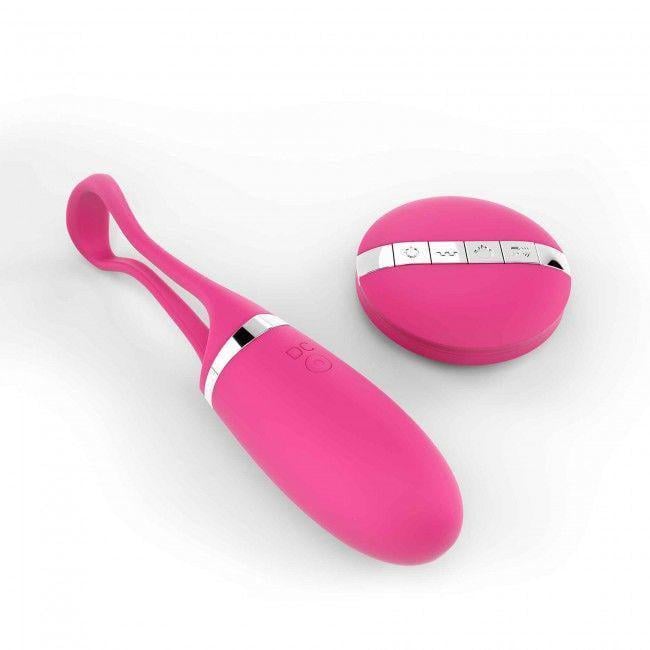 Виброяйцо Dorcel Secret Delight с пультом ДУ/с турборажимом и голосовым управлением Magenta (SO3078)