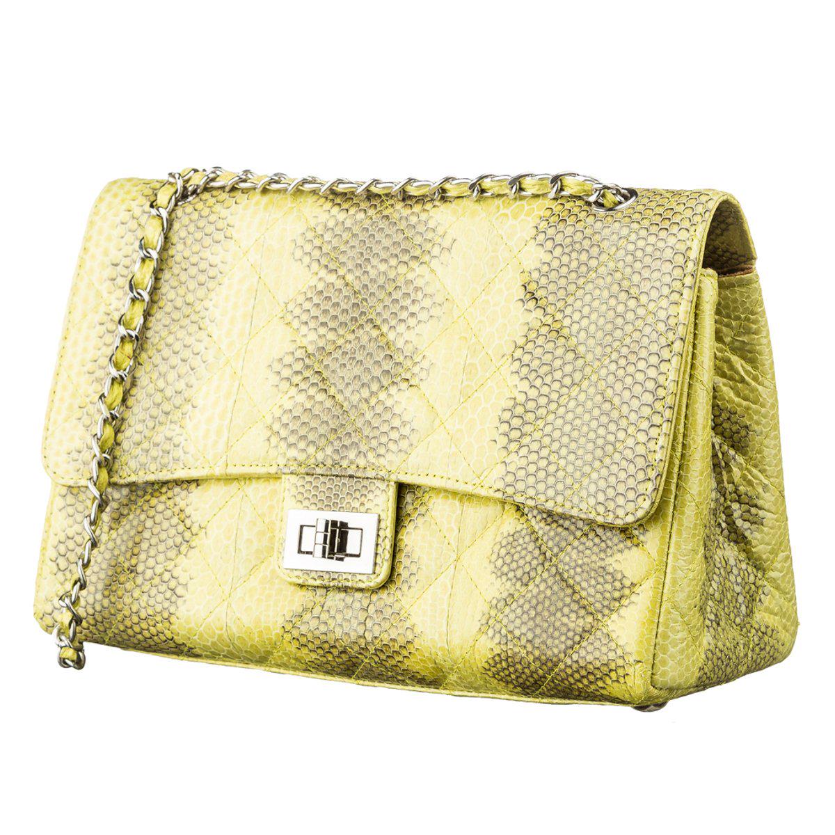 Сумка Sea Snake leather 18554 из натуральной кожи морской змеи Желтый