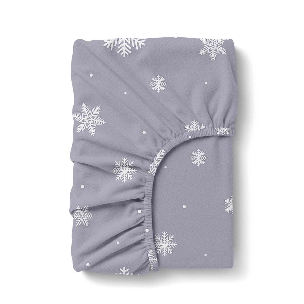 Простирадло на гумці Cosas SNOWFLAKES FROST фланель 180х200х20 см (4822052476000)