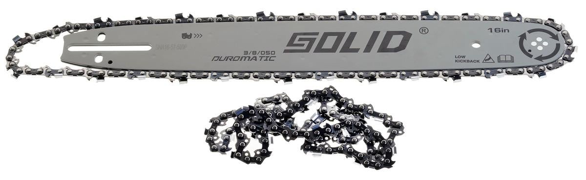 Шина для твердых пород Solid 16" 40 см/цепь 2 шт. 3/8" 28/29 зубов паз 1,3 мм (цепш913)