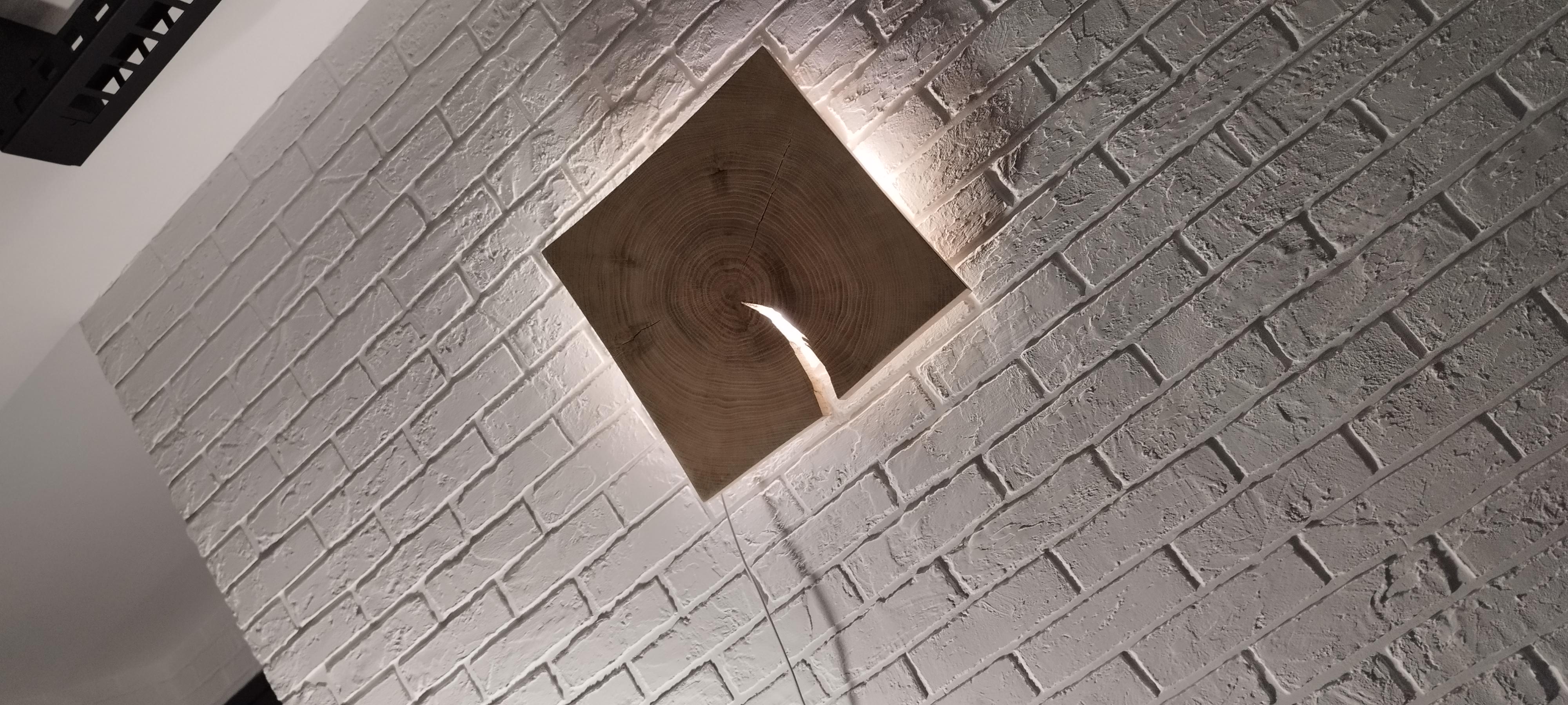 Бра из дерева в стиле Loft H&H Extraordinary 35х35х3 см Дуб - фото 4 Бра из дерева в стиле Loft H&H Extraordinary 35х35х3 см Дуб - фото 4