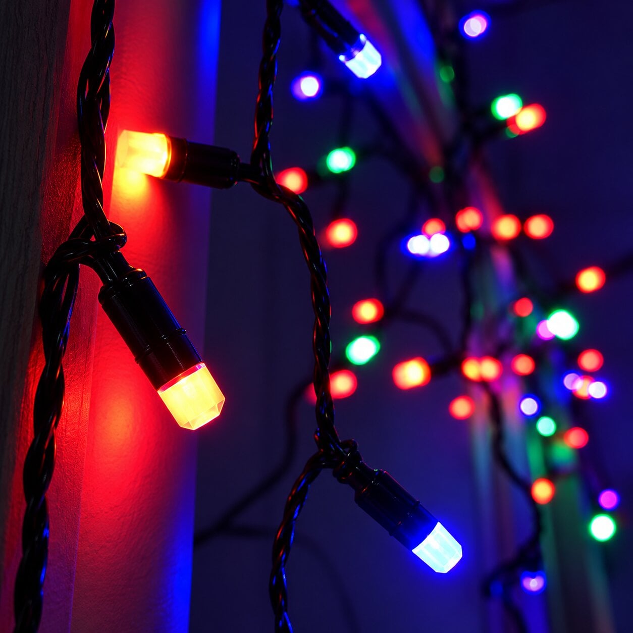 Гирлянда светодиодная шестигранная 40LED 8 м Разноцветный (10300134)