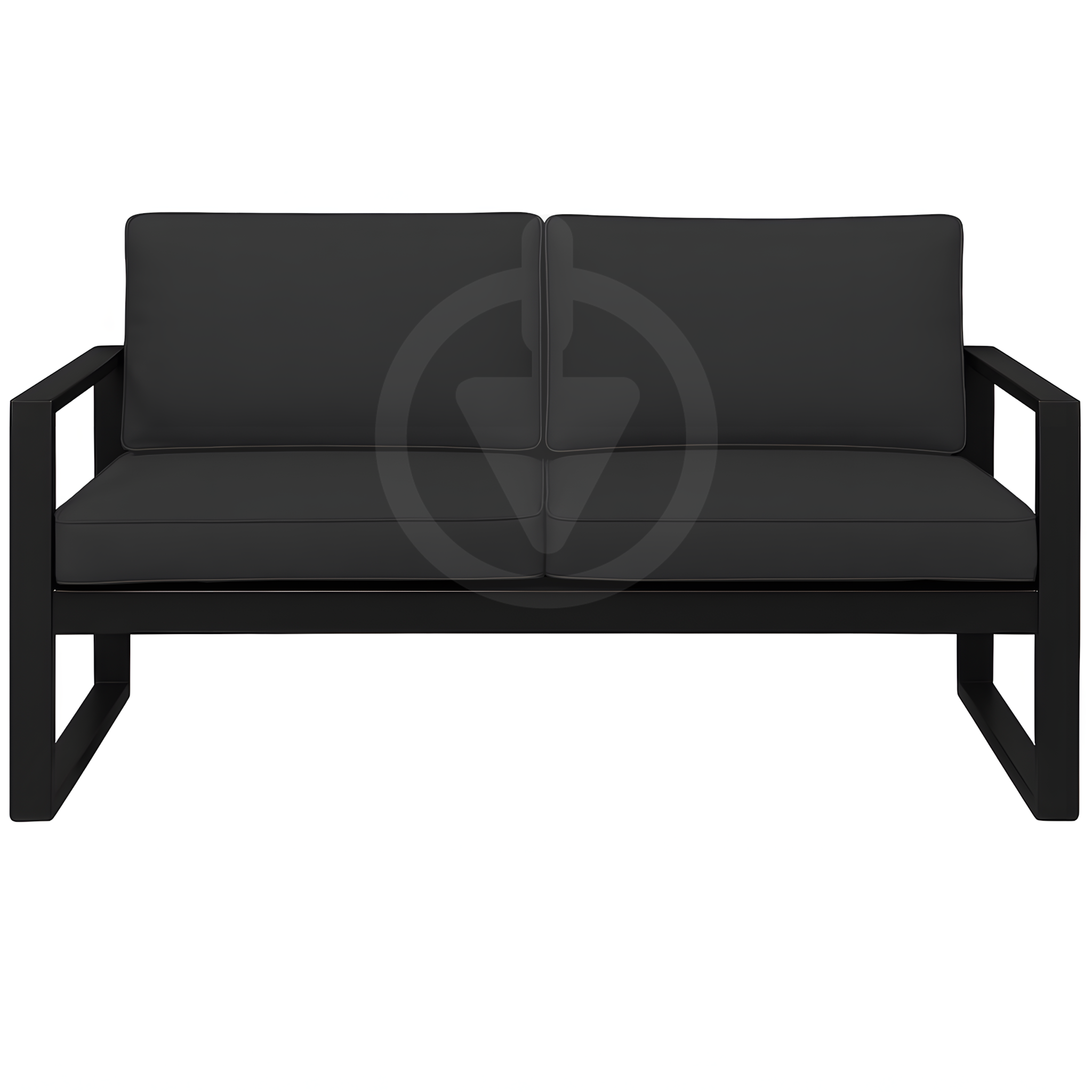 Диван металлический AVVS Бостон лофт с подлокотниками рогожка 130 см Темно-серый - фото 2 Диван металлический AVVS Бостон лофт с подлокотниками рогожка 130 см Темно-серый - фото 2